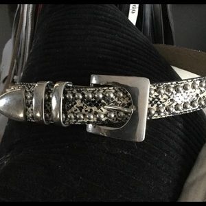 Ames silver studs and buckle M